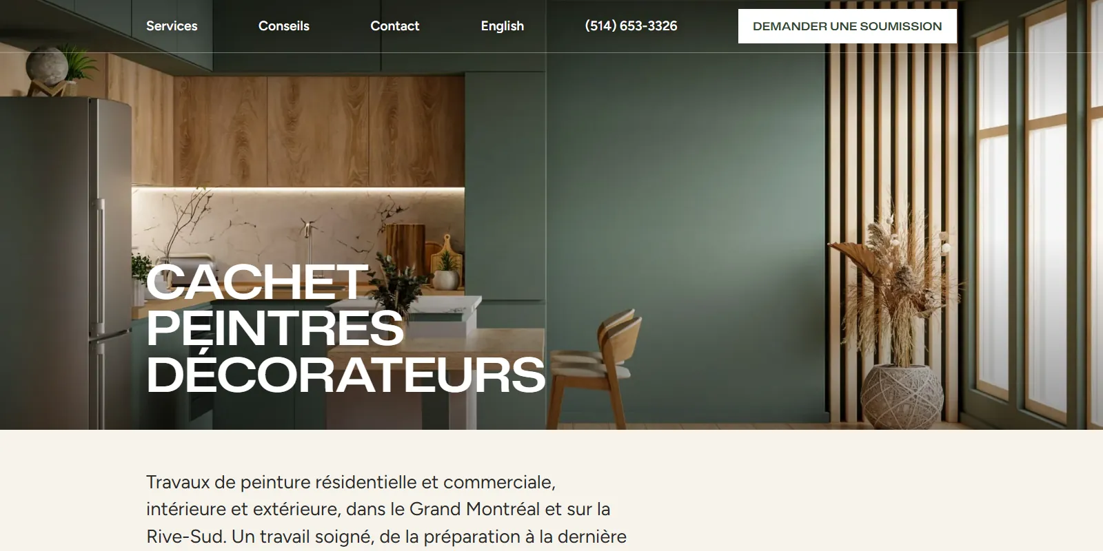 Cachet Peintres Décorateurs — Après (Site de peintres décorateurs)
